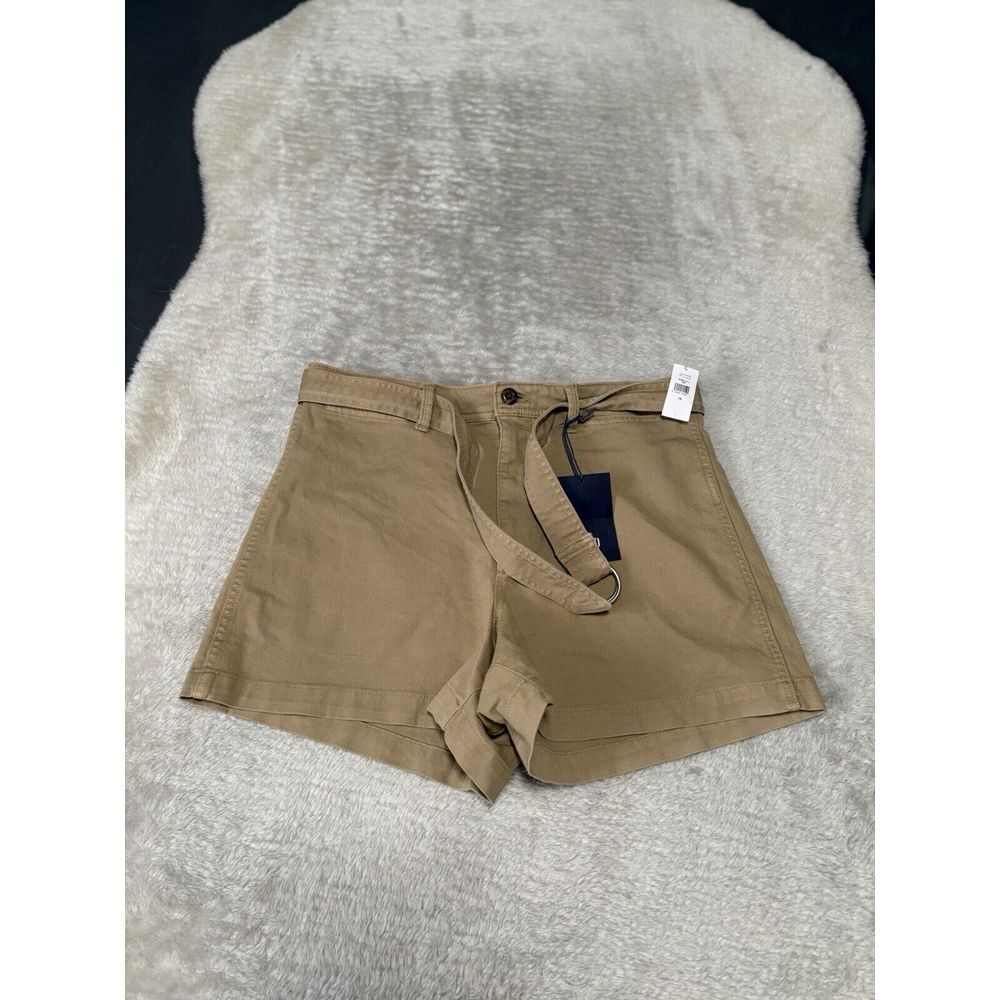 New Gap Khaki 4" High Rise Shorts Size‎ 12 Bottoms Belt NWT Bottoms